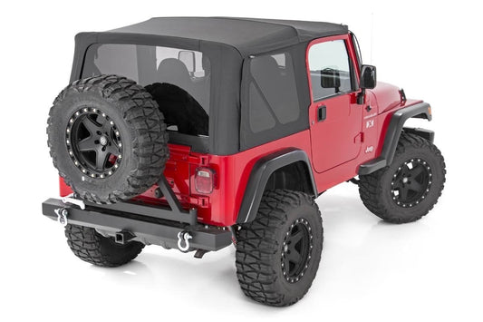 Soft Top | Replacement | Black | Full Doors | Jeep Wrangler TJ 4WD (97-06)