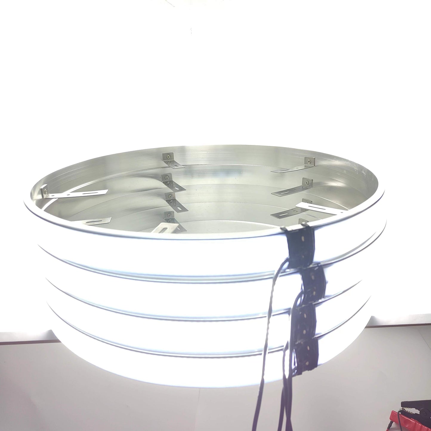 5-Row Ultra Pure White LED Wheel Lights Ring Light Kit