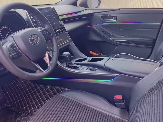 64 Color RGB Symphony Car Atmosphere Interior LED  Fiber Optic Ambient Light Kit