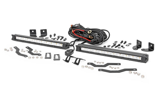 LED Light Kit | Grille Mount | 10" Chrome Slimline Pair | Ford F-150 (18-20)