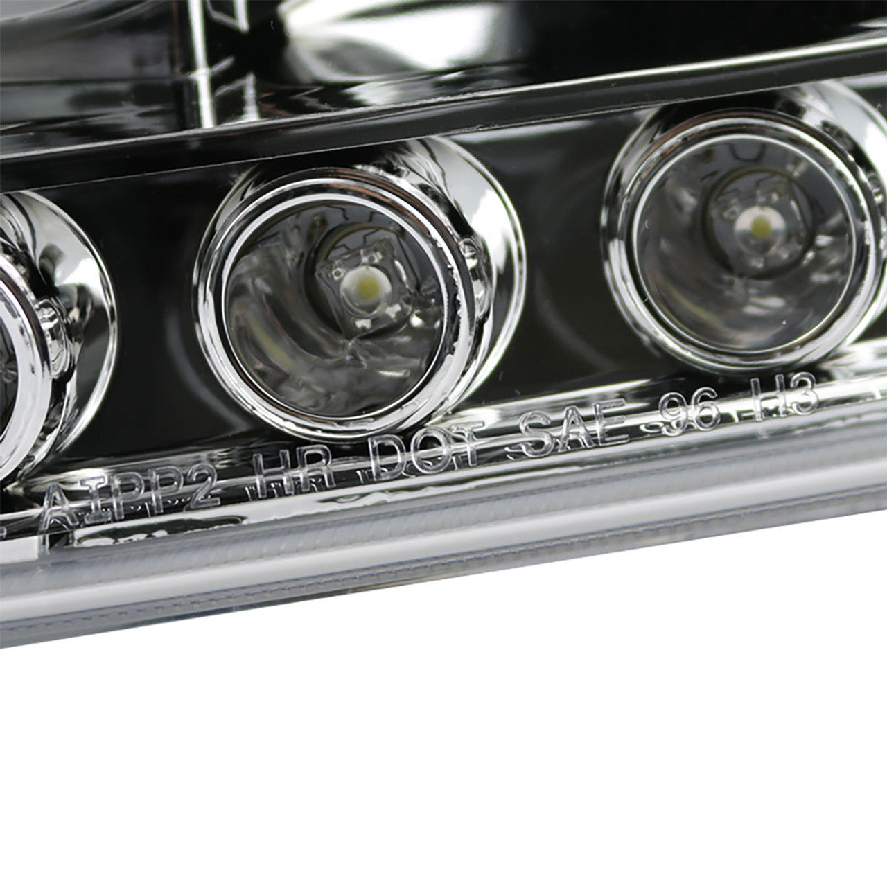 1997-2004 Ford F-150 / 1997-2002 Expedition Dual Halo Projector Headlights (Chrome Housing/Clear Lens)