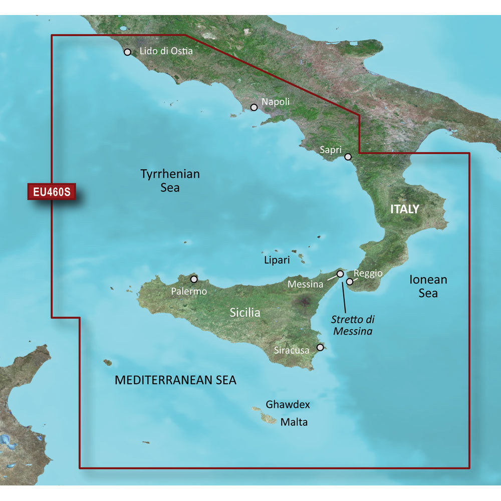 Garmin BlueChart g3 Vision HD - VEU460S - Sicily to Lido di Ostia - microSD/SD [010-C0804-00]