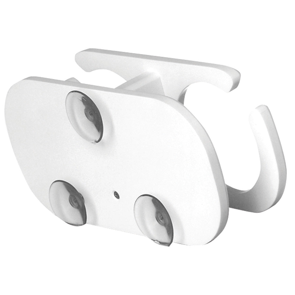 TACO 2-Drink Poly Cup Holder w/Suction Cup Mounts - White [P01-2001W]