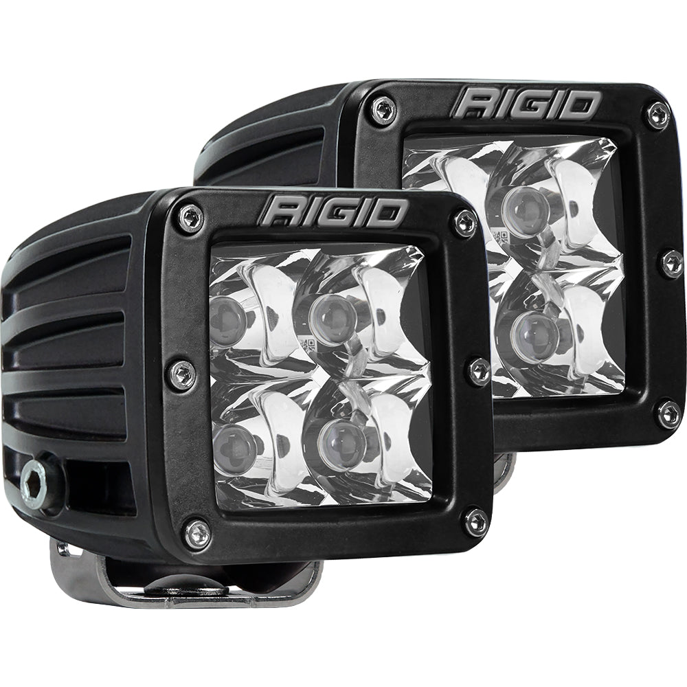 RIGID Industries D-Series PRO Hybrid-Spot LED - Pair - Black [202213]