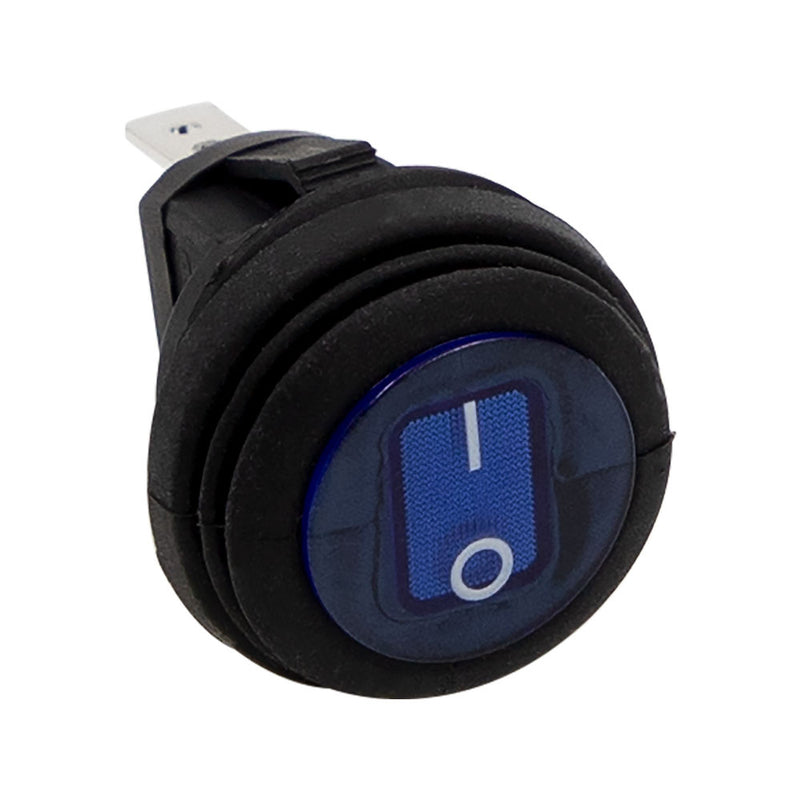 HEISE Rocker Switch - Illuminated Blue Round - 5-Pack [HE-BRS]