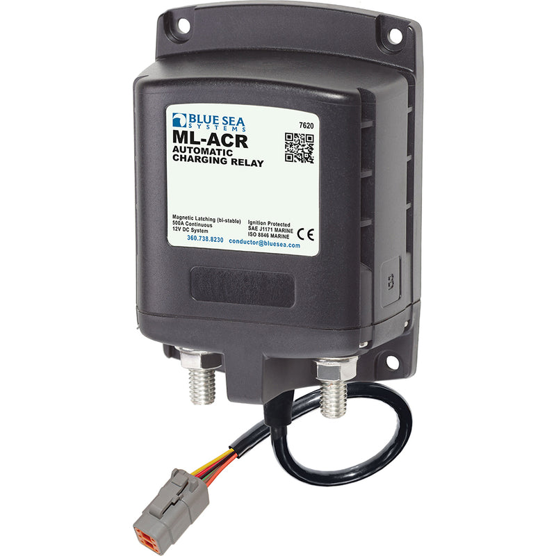 Blue Sea 7620100 ML ACR Charging Relay 12V 500A w/Deutsch Connector [7620100]