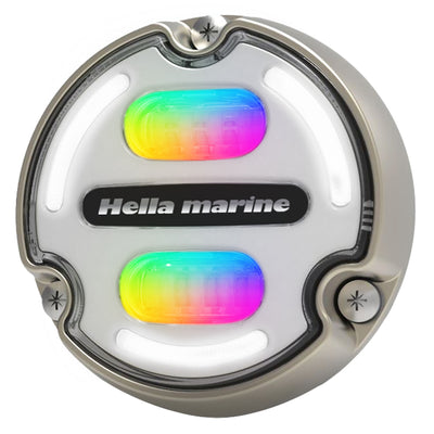 Hella Marine Apelo A2 RGB Underwater Light - 3000 Lumens - Bronze Housing - White Lens w/Edge Light [016148-101]