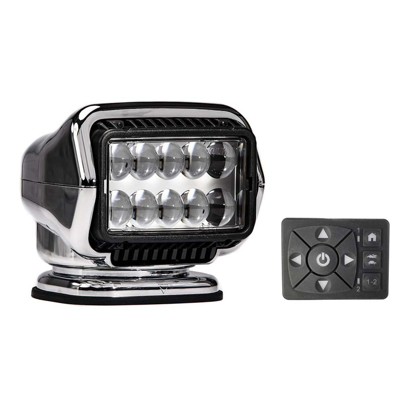 Golight Stryker ST Series Permanent Mount Chrome 12V LED w/Hard Wired Dash Mount Remote [30264ST]