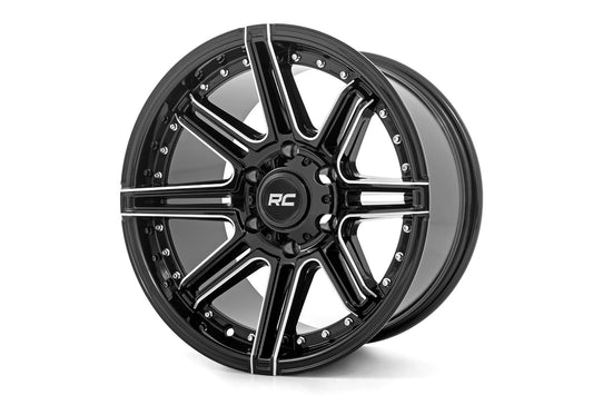 Rough Country 88 Series Wheel | One-Piece | Gloss Black | 20x10 | 6x5.5 | -18mm