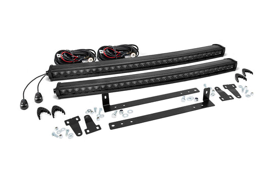 LED Light Kit | Grille Mount | Dual 30" Black Single Row | Ford F-150 (09-14)