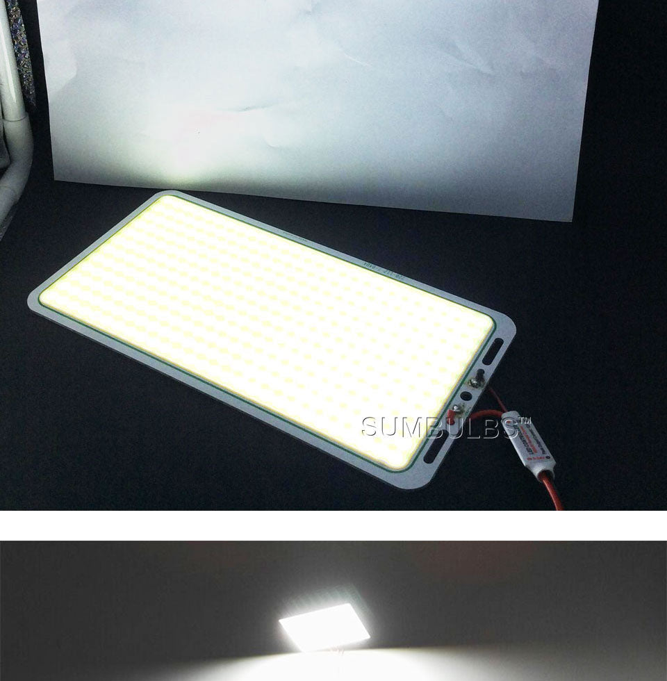Ultra Bright 70W Flip LED COB Chip panel Light 12V DC Fishing Rod Lamp Cold White for Outdoor Camping