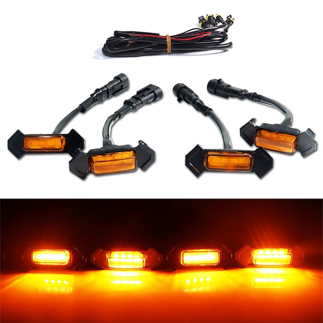 White/amber 12v Front Grille Lighting 16-20 Toyota Tacoma w/TRD Pro Grill ONLY Front Grille DRL