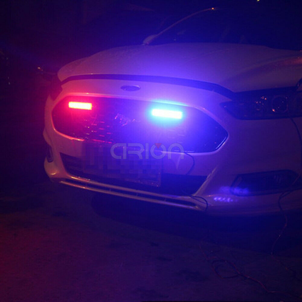 40W 80W COB Car Truck Grille LED Strobe Light Fireman Police Flashing Emergency Warning lights Red Blue Yellow White 12V 24V