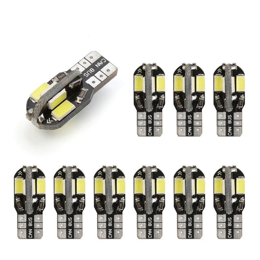 10 Pieces T-10 CAN-BUS white LED bulbs