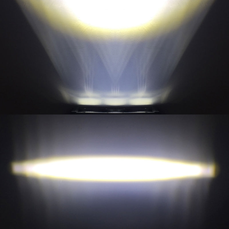 6D Lens Single Row Led Bar Light  Flood Beam